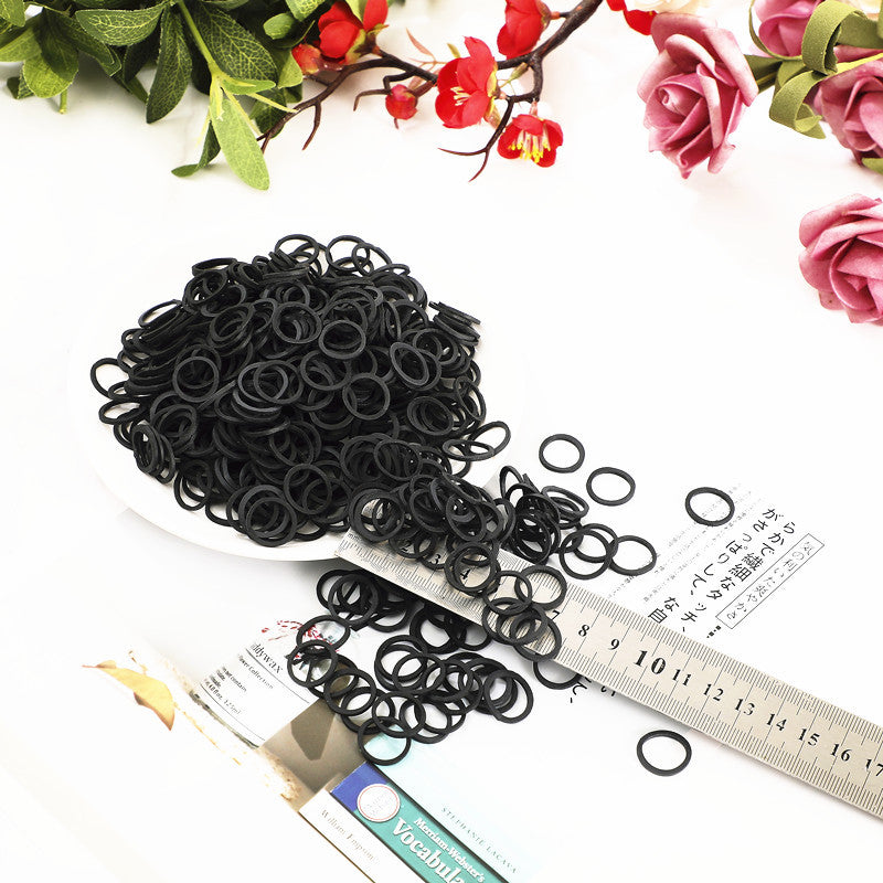DIY Black Rubber Bands, MOC Special Rubber Rings - 10 pcs - SKU - OurGobricks