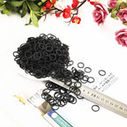 DIY Black Rubber Bands, MOC Special Rubber Rings - 10 pcs - SKU - OurGobricks