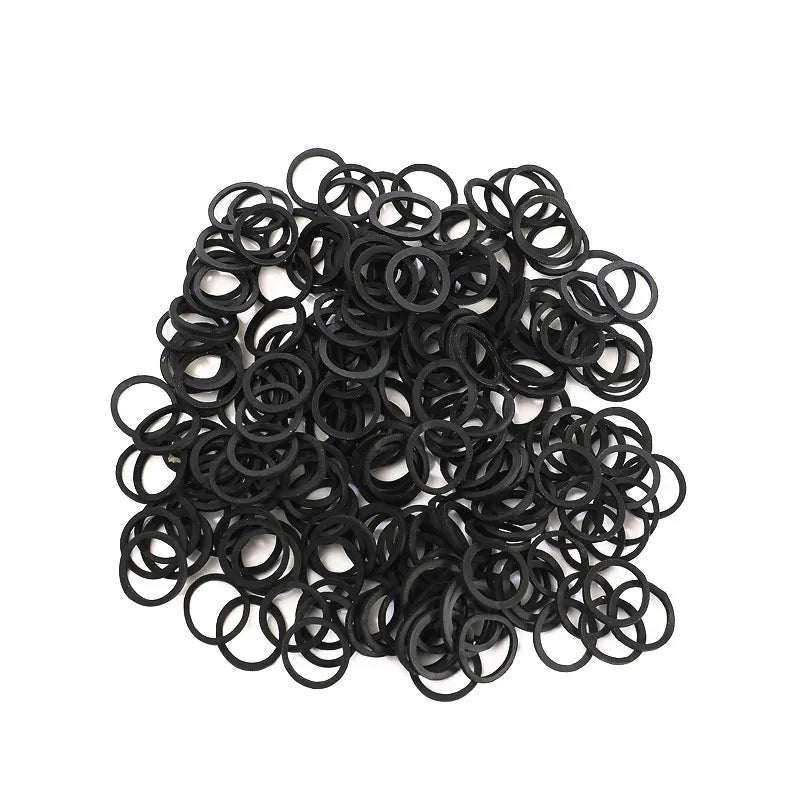 DIY Black Rubber Bands, MOC Special Rubber Rings - 10 pcs - SKU - OurGobricks