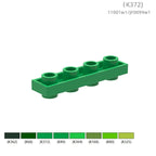 11001w1JF0099w1 Small-Particle Compatible Building Blocks: Double-Sided Low-Profile 4-hole Assembly Parts (non-GoBricks brand) – Approx. 140 Pcs