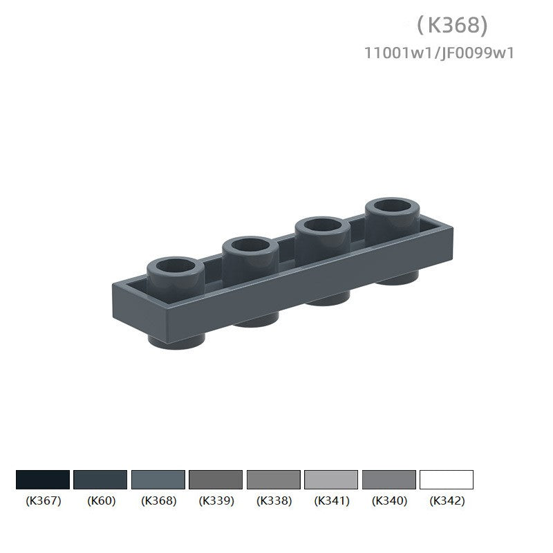 11001w1JF0099w1 Small-Particle Compatible Building Blocks: Double-Sided Low-Profile 4-hole Assembly Parts (non-GoBricks brand) – Approx. 140 Pcs
