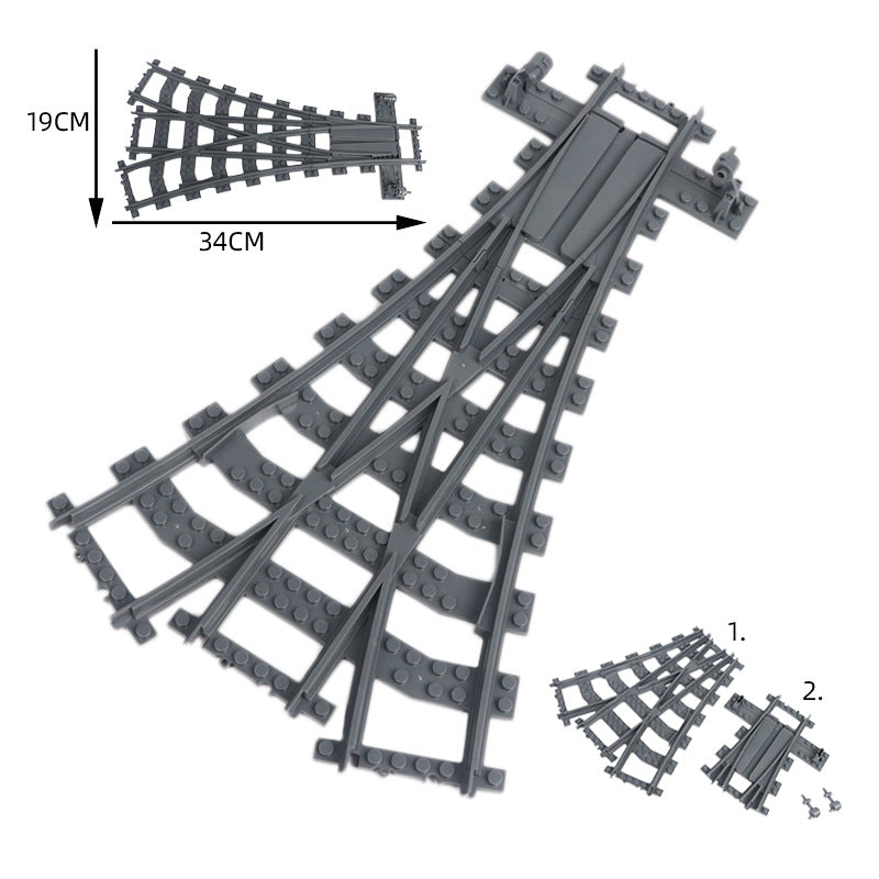 Compatible With Train Block Tracks, Switch Tracks, and Train Signal Light Accessories	