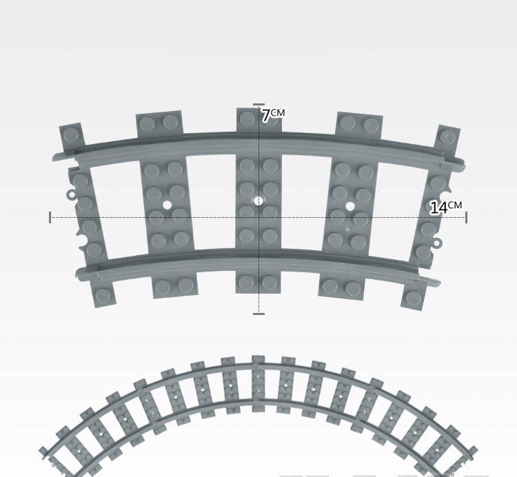 Train Track Scene, Small Particle Building Block Track Accessories, DIY Train Track Tunnel Waiting Shelter Set