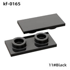 kf-0165 Compatible Small-Brick Parts: 1x2 Flat Plate Chassis Mounting Pieces, 100g (Approx. 500 Pieces) – Non-GoBricks Brand