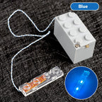 Compatible With Small Particle 2*4 Led Lights, Led Lighting Building Block Parts And Accessories, Decorative Parts And Lighting Accessories X3