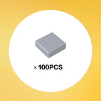 Tile 1 x 1 with Groove x100PCS #3070	