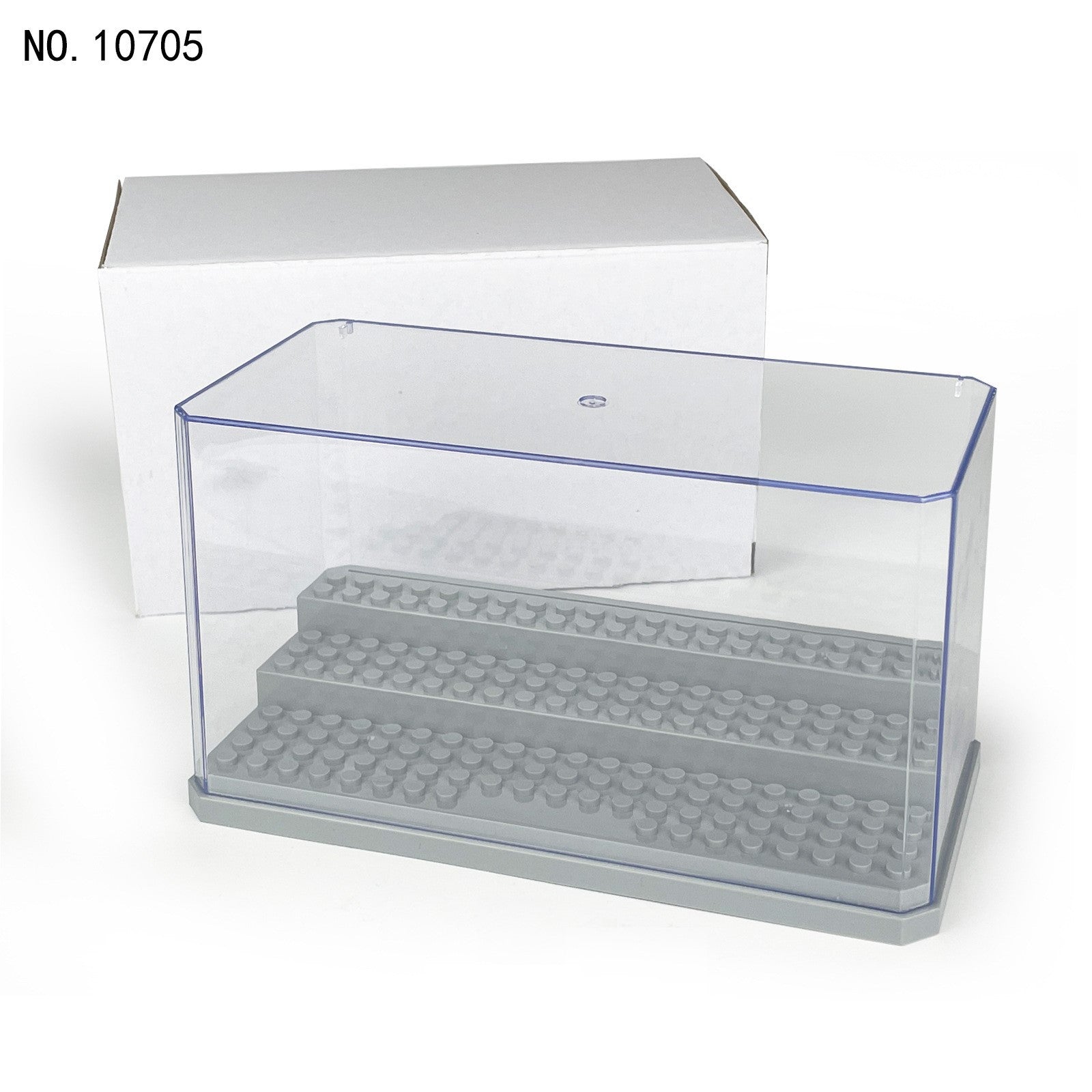 Acrylic Stepped Display Stand, Acrylic Bricks Figures Display Box