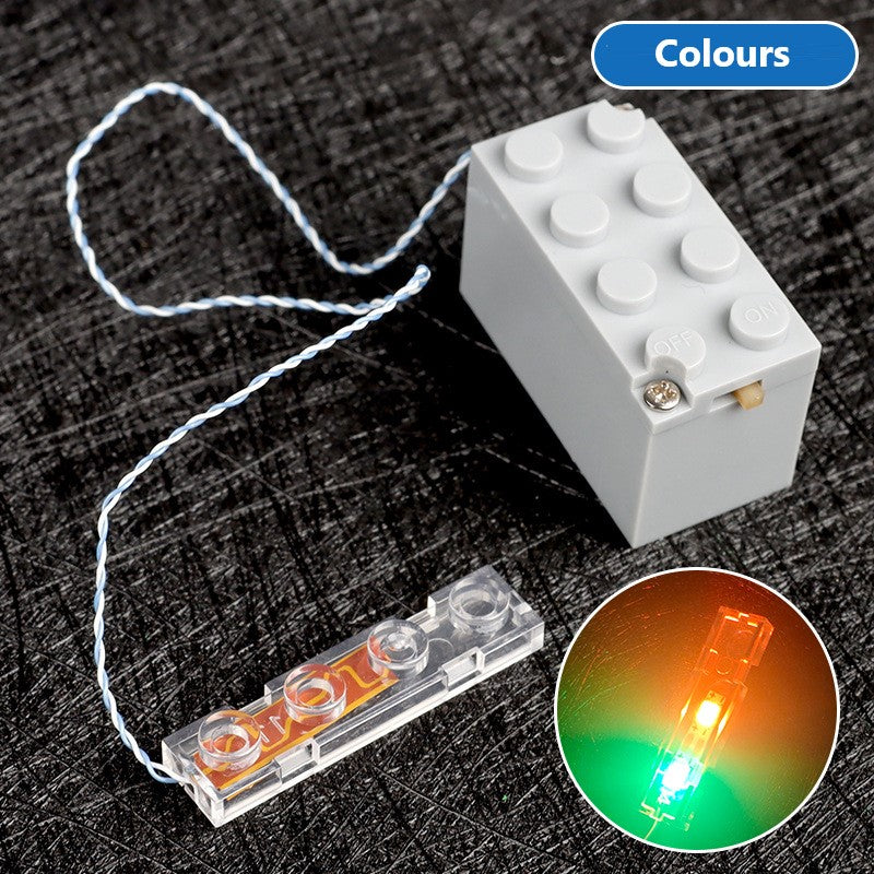 Compatible With Small Particle 2*4 Led Lights, Led Lighting Building Block Parts And Accessories, Decorative Parts And Lighting Accessories X3