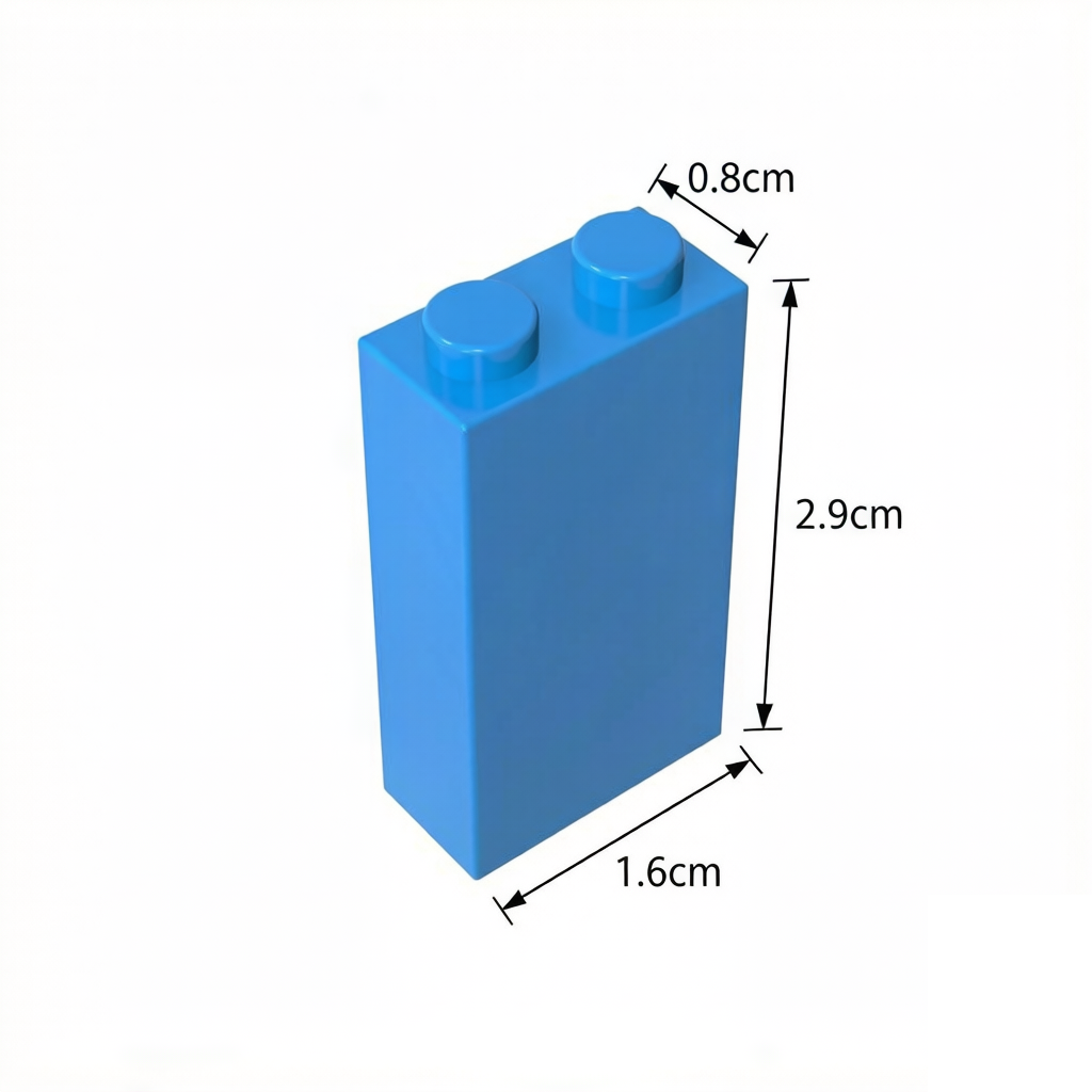 22886 Brick 1 x 2 x 3 with Bottom Stud Holder - GOBRICKS Custom Printed Bricks M
