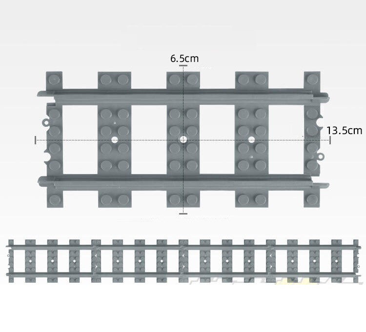 Train Track Scene, Small Particle Building Block Track Accessories, DIY Train Track Tunnel Waiting Shelter Set