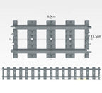 Train Track Scene, Small Particle Building Block Track Accessories, DIY Train Track Tunnel Waiting Shelter Set