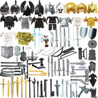 Compatible With Plastic Building Figures Accessories, Military Armor, Helmet Building Blocks, Weapon and Protective Equipment Sets