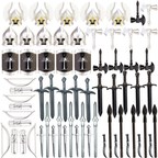 Compatible With Plastic Building Figures Accessories, Military Armor, Helmet Building Blocks, Weapon and Protective Equipment Sets
