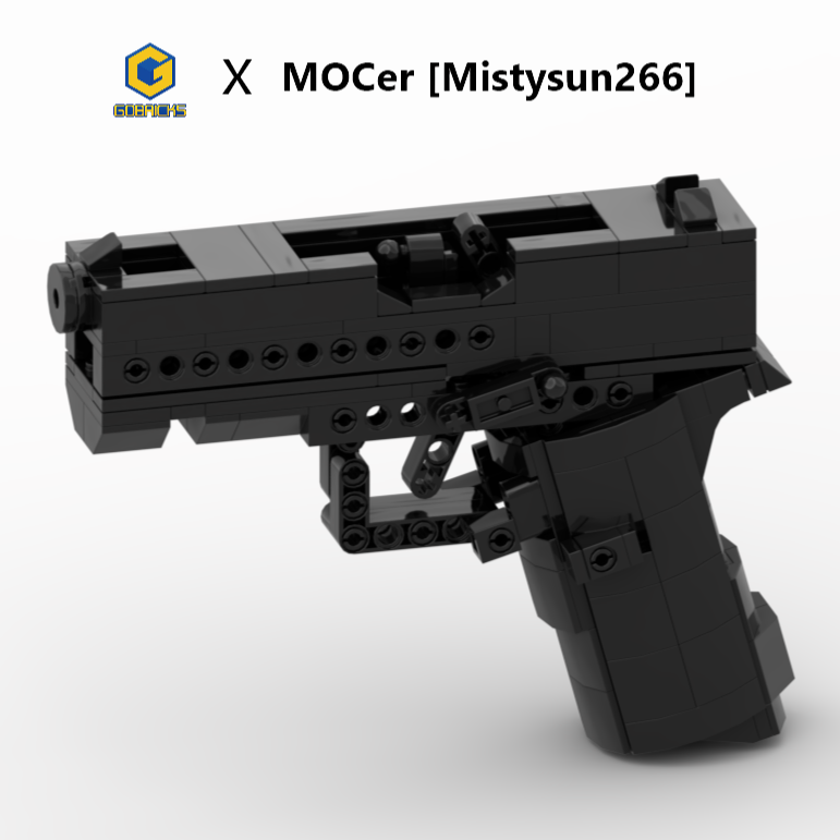 Glock 43X Soft-Launch Brick Model, Building Blocks Toys Gun? Sets - GOBRICKS x MOCERS Collaboration Brick Zone