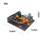 Halloween Decoration Building Bocks, Ghost and Death God Cemetery Street Scene, MOC Scene Ornaments
