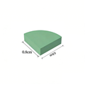 25269 Tile Round 1 x 1 Quarter-GOBRICKS Custom Printed Light Tile S/Single-sided