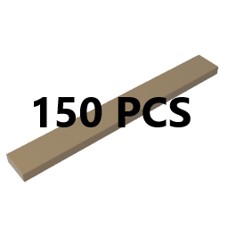 Tile 1 x 8 with Groove x 150PCS	
