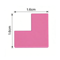 14719 Tile 2 x 2 Corner-GOBRICKS Custom Printed Light Tile S/Single-sided