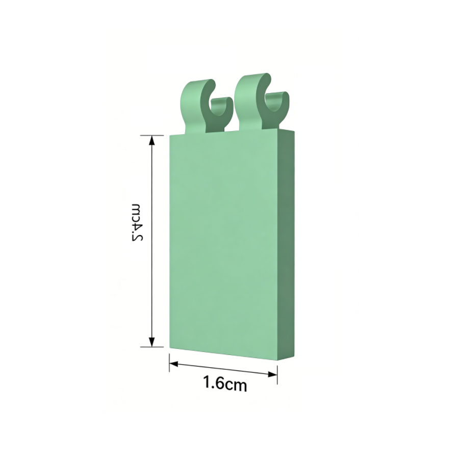30350 Tile Special 2 x 3 with 2 Clips [Angled Clips]-GOBRICKS Custom Printed Light Tile M/Single-sided
