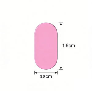 1126 1x2 oval light panel-GOBRICKS Custom Printed Light Tile S/Single-sided