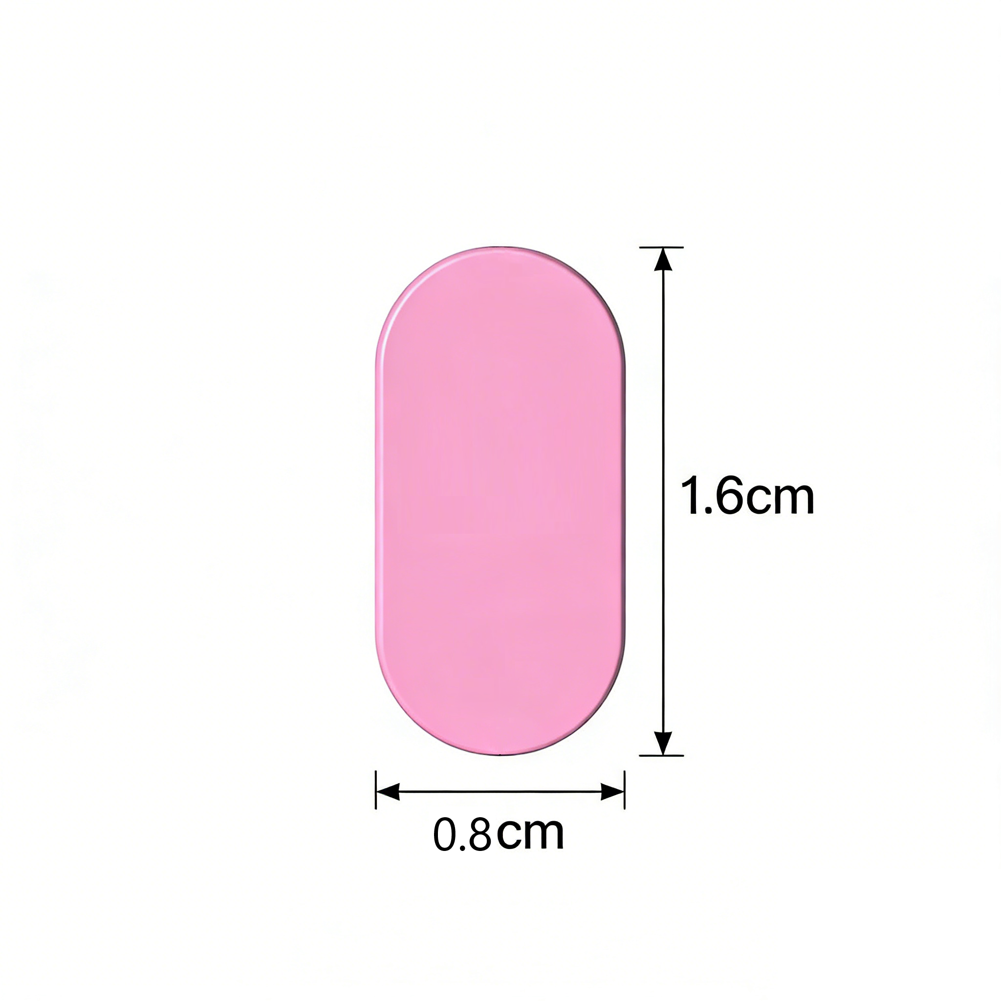 1126 1x2 oval light panel-GOBRICKS Custom Printed Light Tile S/Single-sided