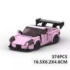 Gobricks Car Model Kits 911 GT - Compatible with Major Building Brick Brands, DIY Vehicle Building Sets for Adults & Kids, Collectible Display Models