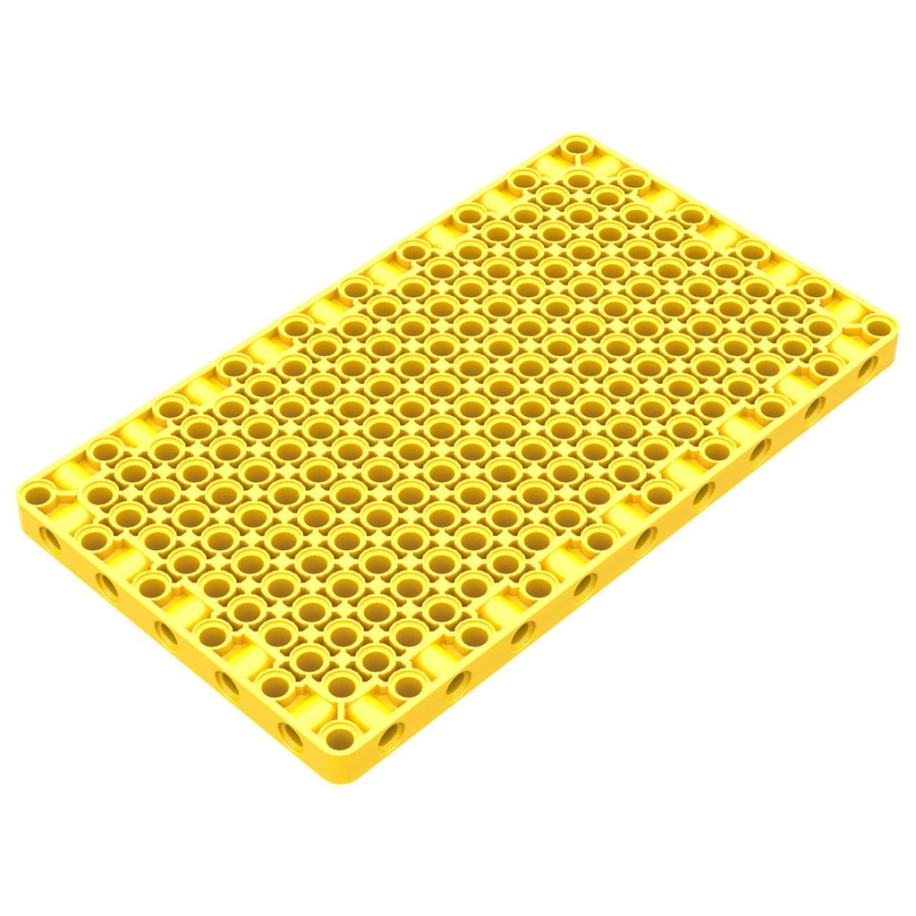 Single 39369 Mechanical Building Block Plate with Holes - 11x19 Compatible with Technic Baseplates ( Not Gobricks brand )