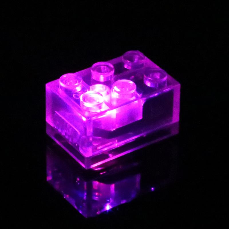 2*3 Brick Led Light Accessories, Compatible With Small Particle Building Blocks, Led Light Multi-Color Flashing Toy Accessories