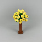 MOC Home Garden Scene Parts Set, Flower and Tree Plant Building Block Set, Wedding Courtyard Scene