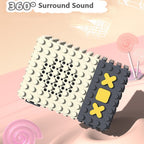 New Building Block Bluetooth Speaker, Mini Speaker with Loud Volume, Compatible with MOC Building Block Accessories.