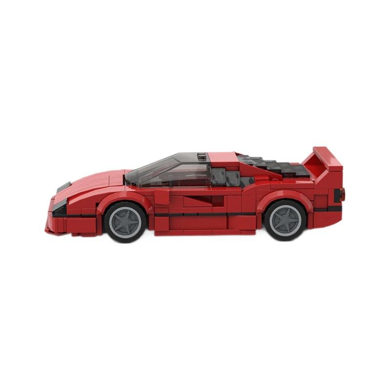 Racing Car Model Kits - F40, A Set Of Small-Particle Compatible Building Blocks, A Creative And Educational Building Toy