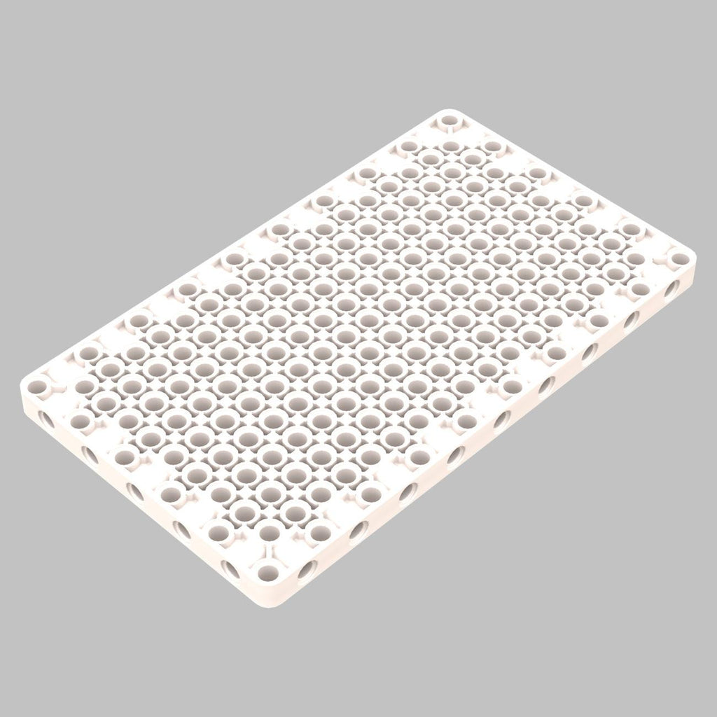 Single 39369 Mechanical Building Block Plate with Holes - 11x19 Compatible with Technic Baseplates ( Not Gobricks brand )