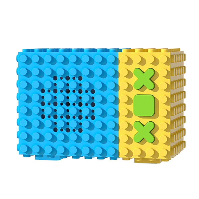 New Building Block Bluetooth Speaker, Mini Speaker with Loud Volume, Compatible with MOC Building Block Accessories.