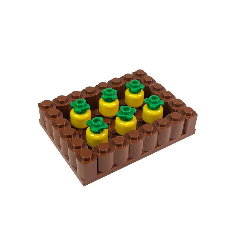 Garden Scene Building Block Parts, Compatible With Small Particle Flower Fields And Flower Beds, Botanical Garden Moc Set