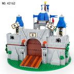 Medieval Knight Castle, compatible with small building blocks, military scene accessories - 512pcs