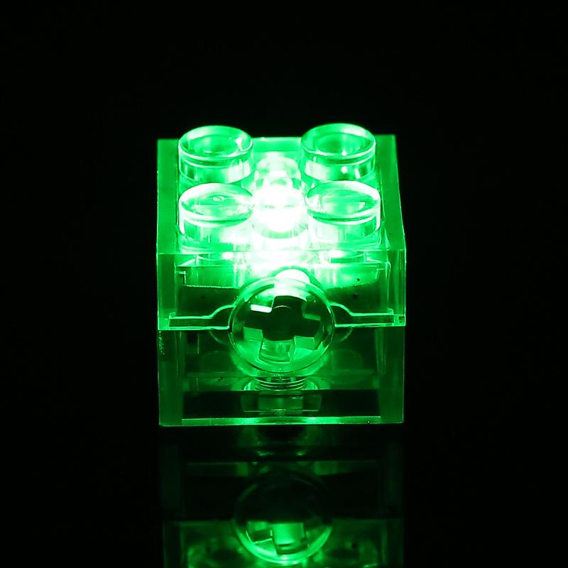 2*2 Brick Led Light Accessories, Compatible With Small Particle Building Blocks, Led Light Multi-Color Flashing Toy Accessories