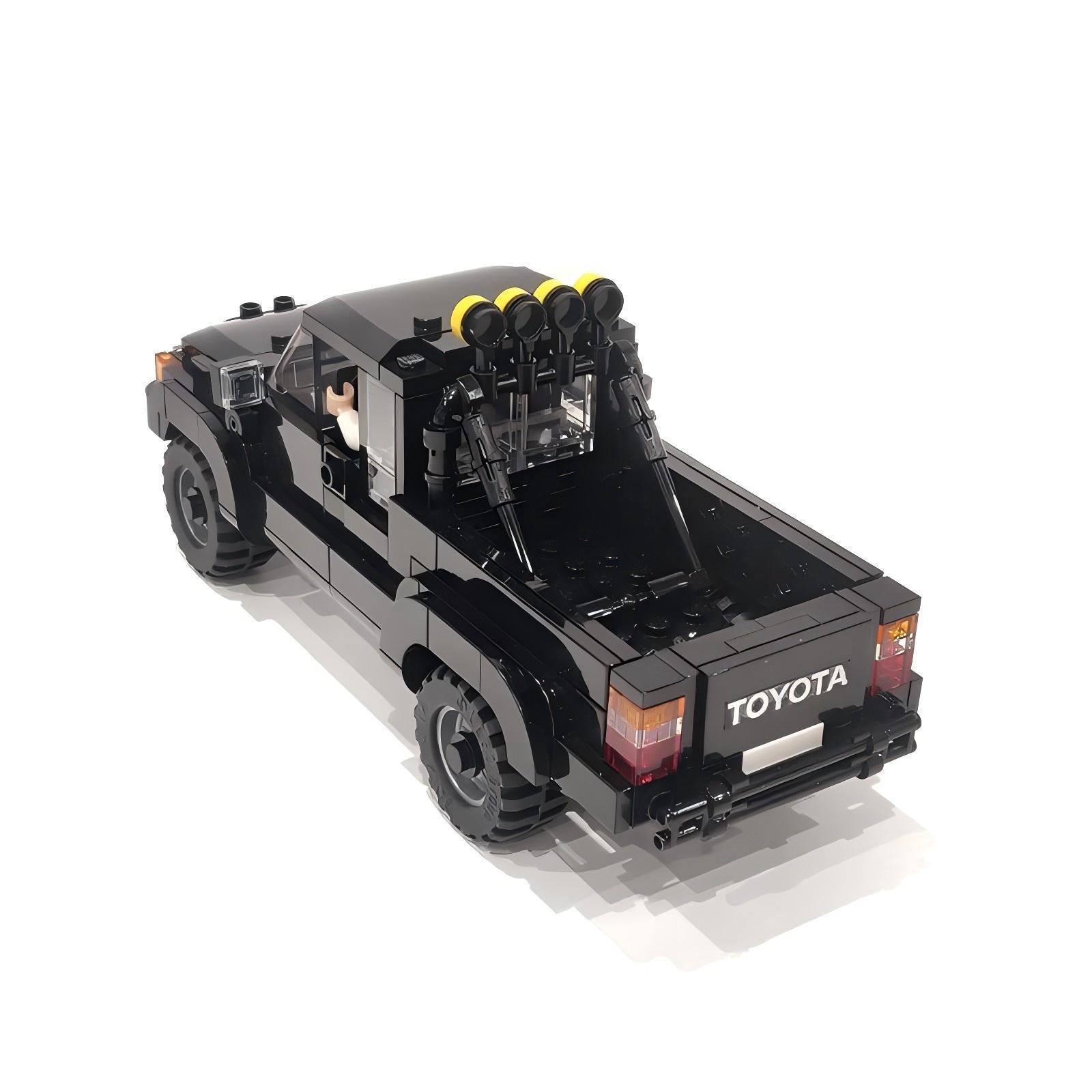 Pickup Car Model Kits, Small Particle Compatible Building Block Parts Sets, Creative Building Block Toy Gifts