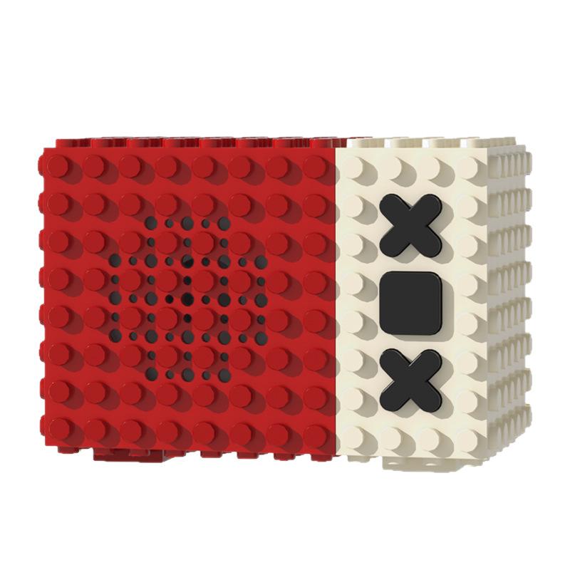 New Building Block Bluetooth Speaker, Mini Speaker with Loud Volume, Compatible with MOC Building Block Accessories.