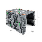 Train Track Scene, Small Particle Building Block Track Accessories, DIY Train Track Tunnel Waiting Shelter Set