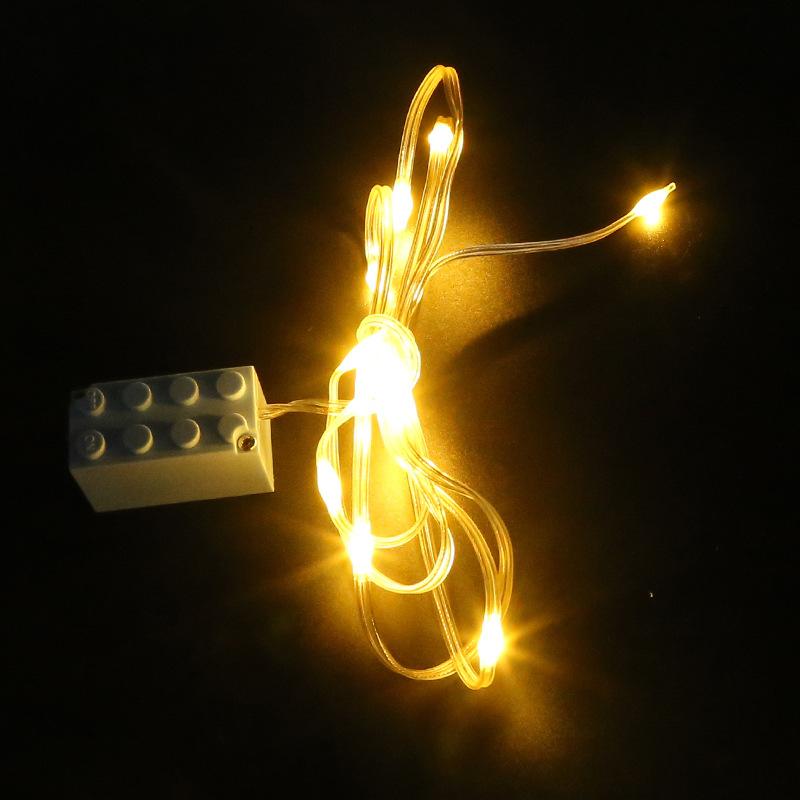 2*4 Building Block Light Lines, Led Small Particle Light Lines For Decoration, Building Block Toy Atmosphere Lighting Accessories