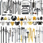 Compatible With Plastic Building Figures Accessories, Military Armor, Helmet Building Blocks, Weapon and Protective Equipment Sets