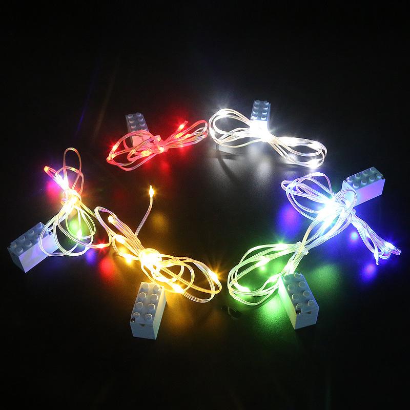 2*4 Building Block Light Lines, Led Small Particle Light Lines For Decoration, Building Block Toy Atmosphere Lighting Accessories