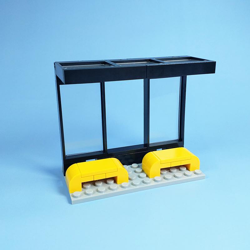 Moc Compatible Small-Particle Building Blocks, City Street Scene Building Block Set, Road Base Plate Street Scene Highway Plate Parts