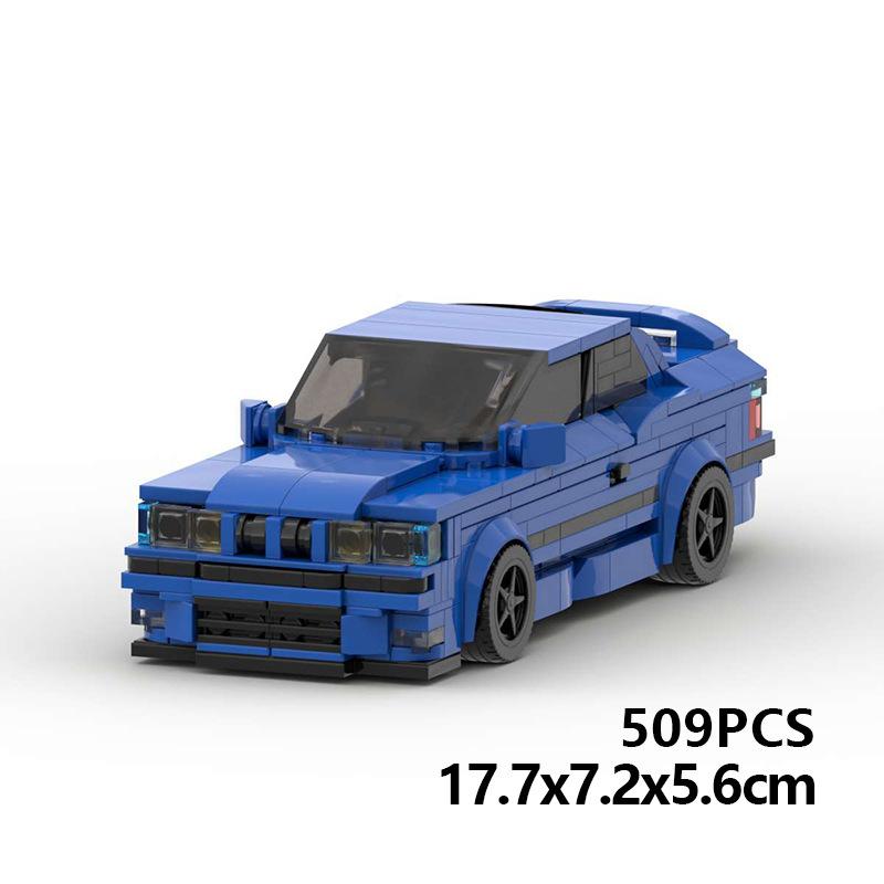Building Block Car Model Kit - M3 E36, Compatible with Small Particle Building Bricks Set, Toy Gift for Boys & Teens