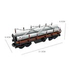 Train Track Scene, Small Particle Building Block Track Accessories, DIY Train Track Tunnel Waiting Shelter Set