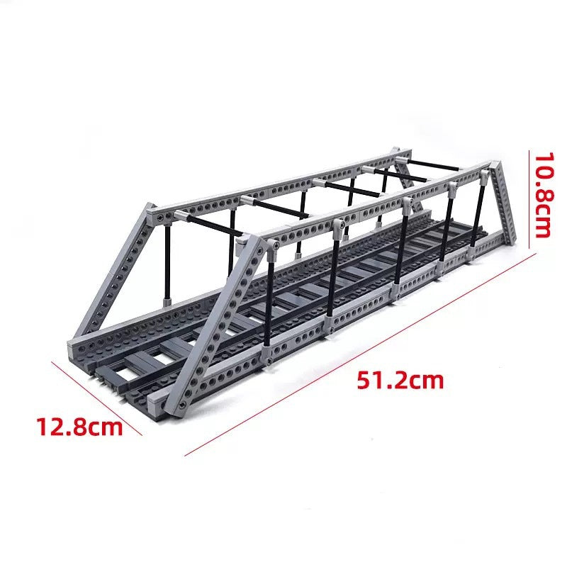 Train Track Scene, Small Particle Building Block Track Accessories, DIY Train Track Tunnel Waiting Shelter Set