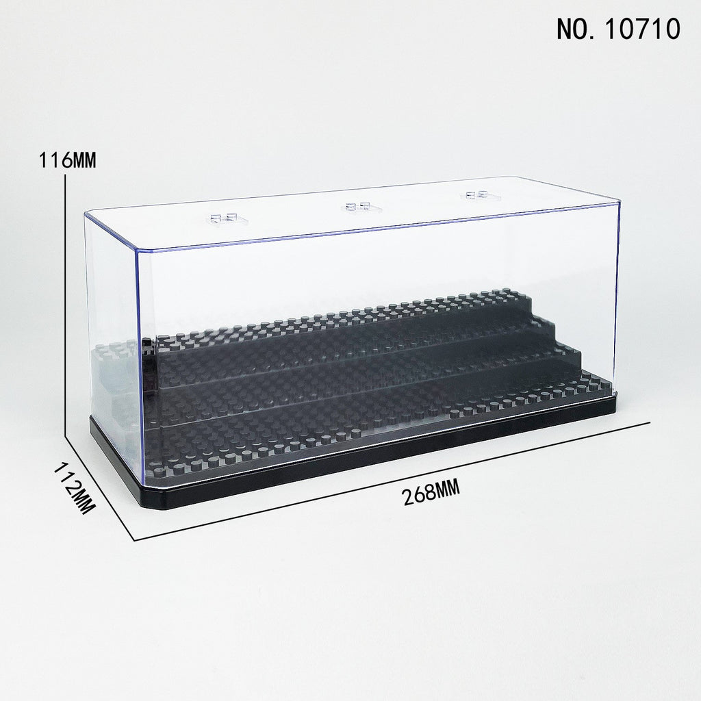 Acrylic Stepped Display Stand, Acrylic Bricks Figures Display Box