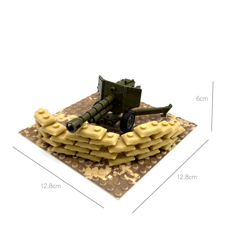 Desert Military Scene Set, Sentry Post Command Camp Scene Set, Diy Assembly Small Particle Building Block Moc Scene - SKU - OurGobricks