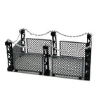 Chain Military Fence, Dinosaur Protective Net, Small Particle Building Block MOC Scene