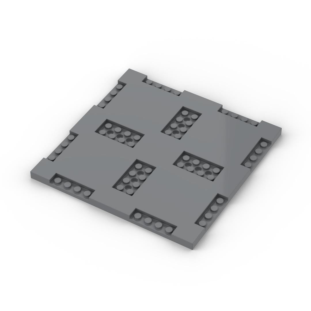 Moc Compatible Small-Particle Building Blocks, City Street Scene Building Block Set, Road Base Plate Street Scene Highway Plate Parts
